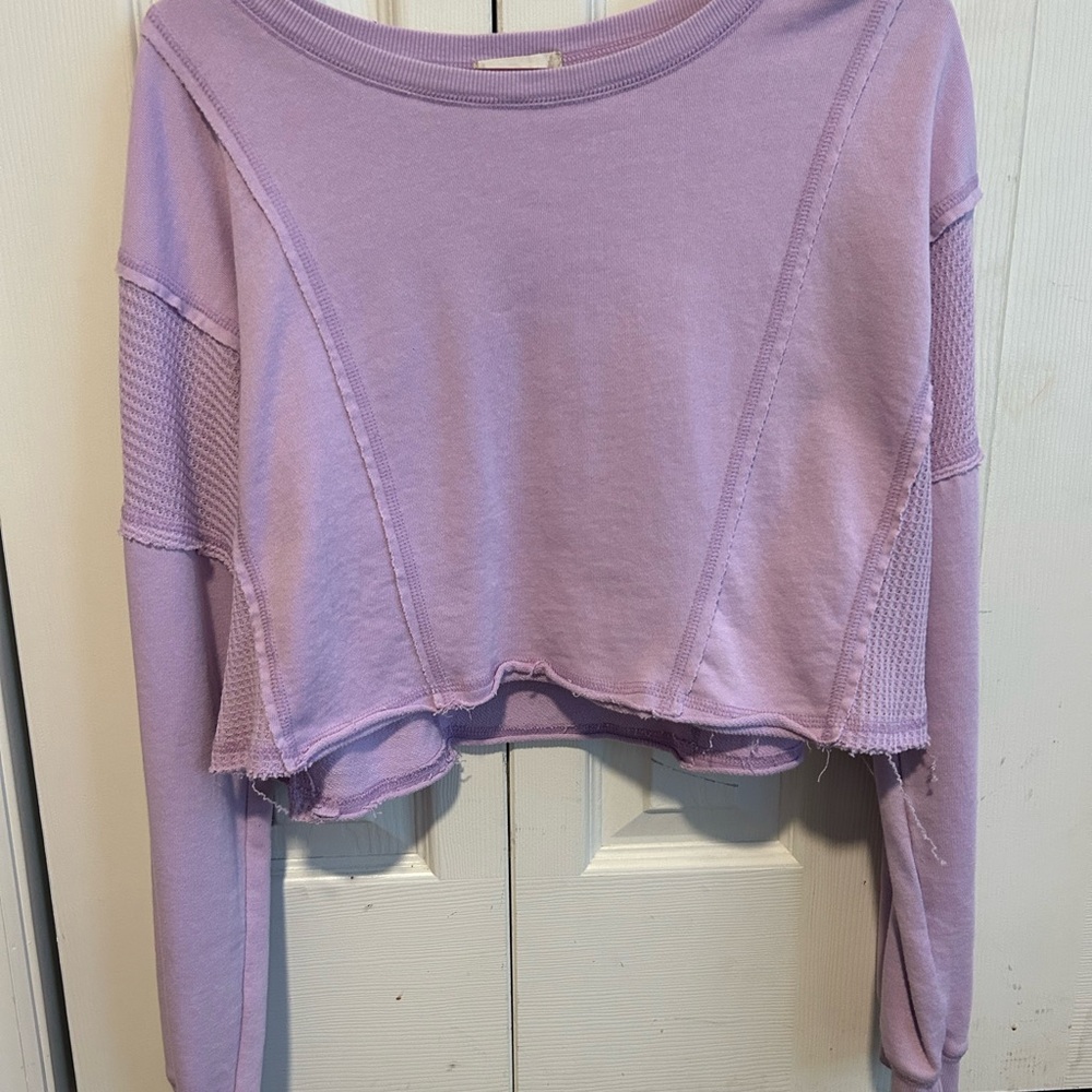 ALTAR’D STATE cropped crew light purple size L